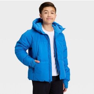 Boys puffer hooded jacket All in motion- NWT XL